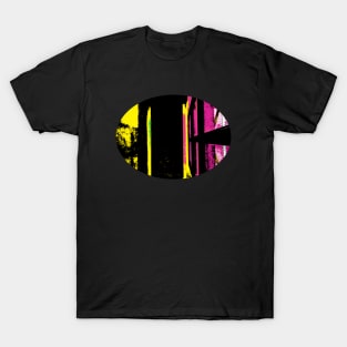 abstract in pink and yellow T-Shirt